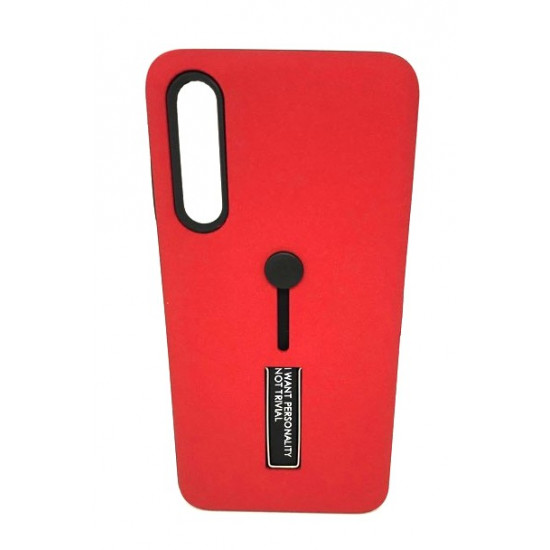 Capa Kickstand Matte Con Alza De Dedo Huawei P20 Plus Rojo